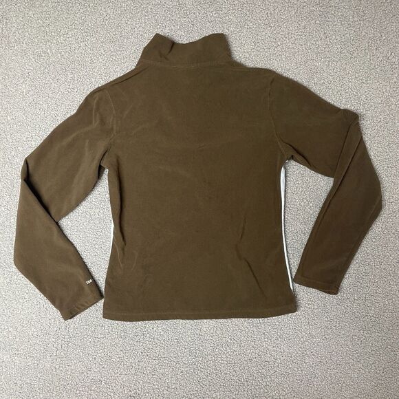 The North Face Sweater Womens small 1/4 Zip TKA 100 Fleece brown Blue fleece - Picture 7 of 8